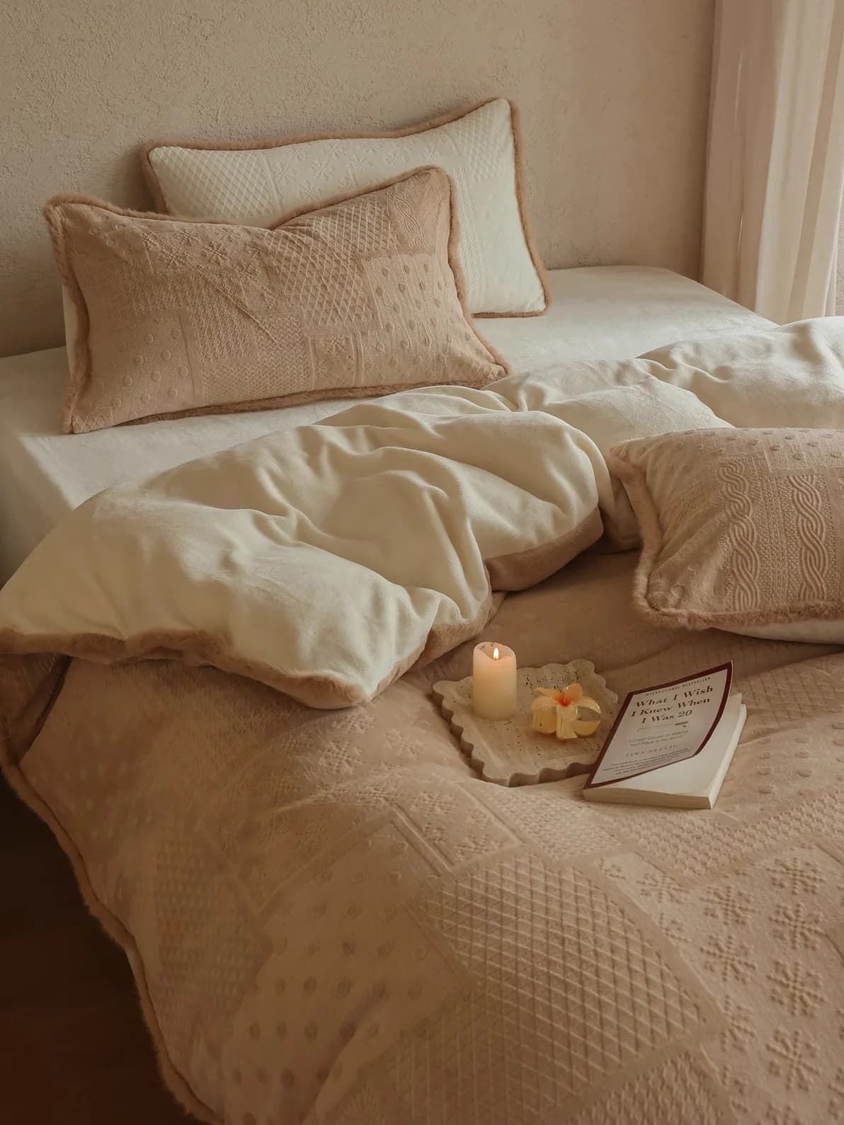 Set di Biancheria da Letto XiaoJingJia in Flanella Spessa, Set Invernale Caldo in Velluto di Latte, Copripiumino e Lenzuola in Tre Pezzi, Stile Americano