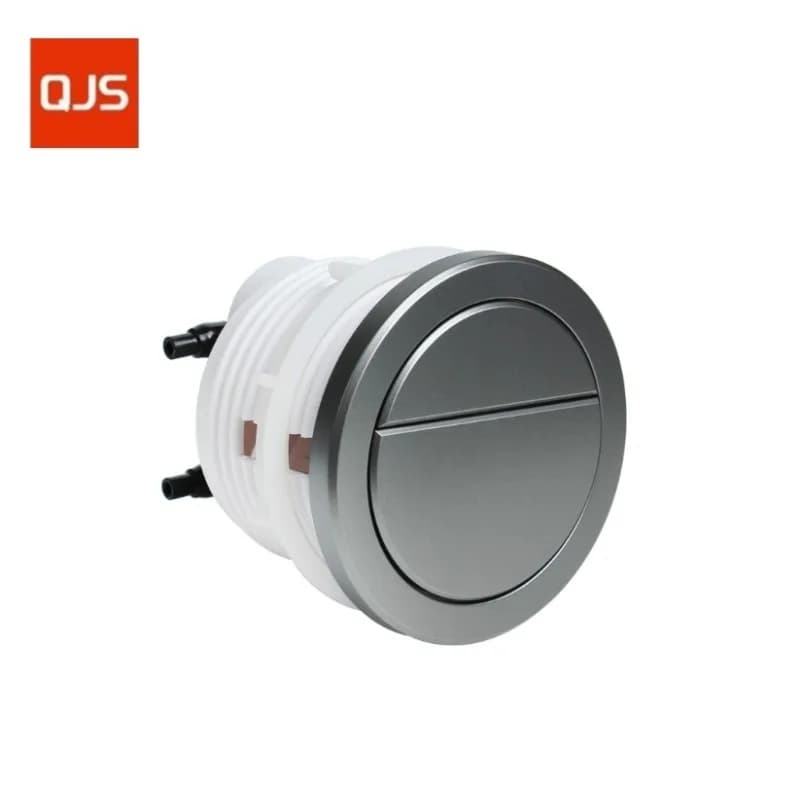 Dual Toilet Push-Buttons for Geberi-t Drain Valve,Cabinet-type Air Pneumatic Toilet Button Concealed Cisterns DN72mm Gun Gray