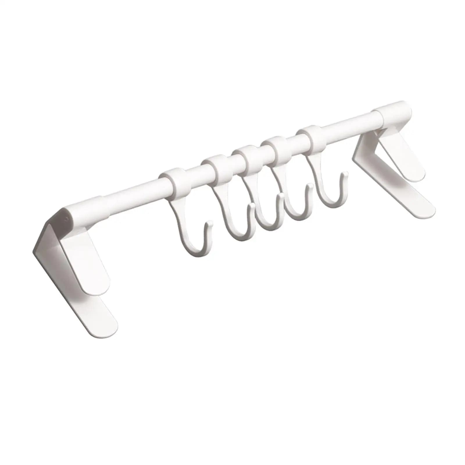 over The Cabinet Door Towel Bar Space Saving Towel Rack Heavy Duty Hanging Utensils for Cabinet Bathroom Hotel Drawer Bedroom