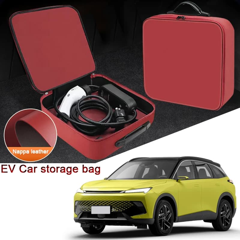 Scatola di immagazzinaggio del cavo di ricarica per auto EV portatile per BAIC BEIJING X55 EU5 PLUS EU7 BJ40 BJ60 Cavi del caricatore del veicolo elettrico Borsa per il trasporto