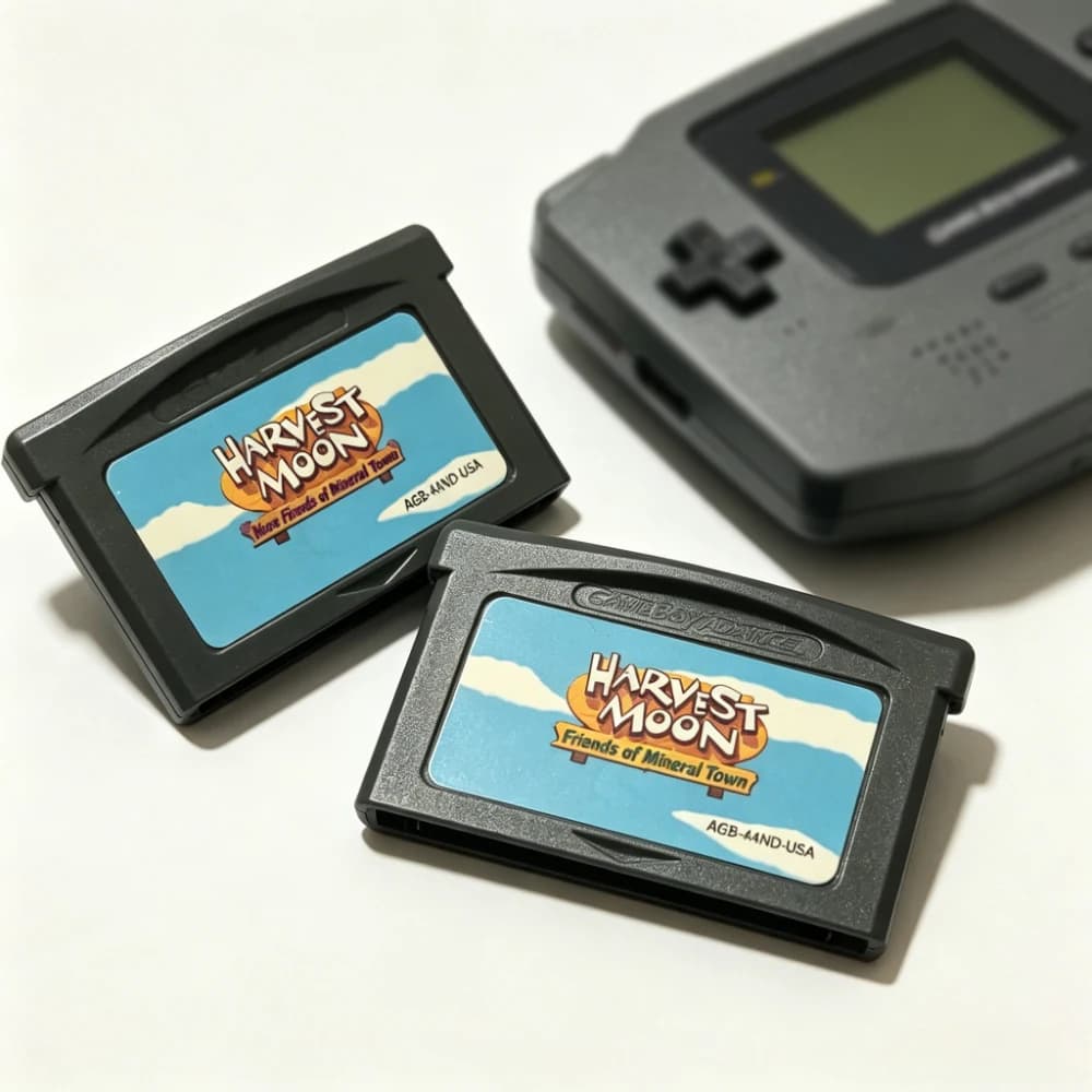 Harvest Moon GBA Game Cartridge 32Bit Video Game Console Card Friends of Mineral Town More Friends of Mineral Town for GBA/SP/DS