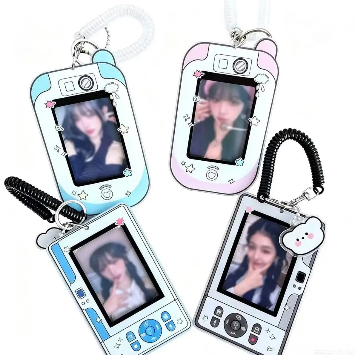 Binder Photocards Holder Mobile Phone Shape Acrylic Photo Frame supplies Poca Holder Idol Picture Protector Stationery Supplies