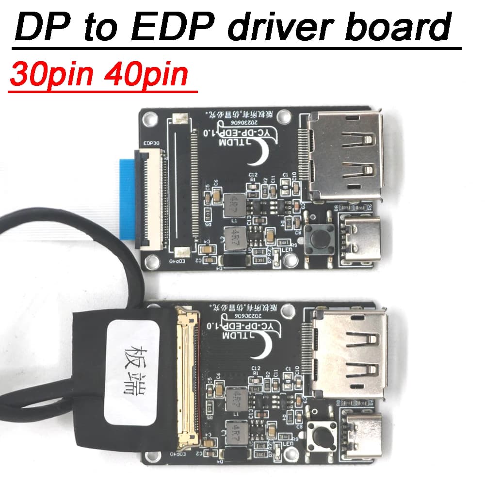 30P 40P DP a EDP scheda Driver scheda adattatore segnale EDP cavo EDP 4k 8K per 30pin 40pin 2lan 4lan Computer PC schermo LCD