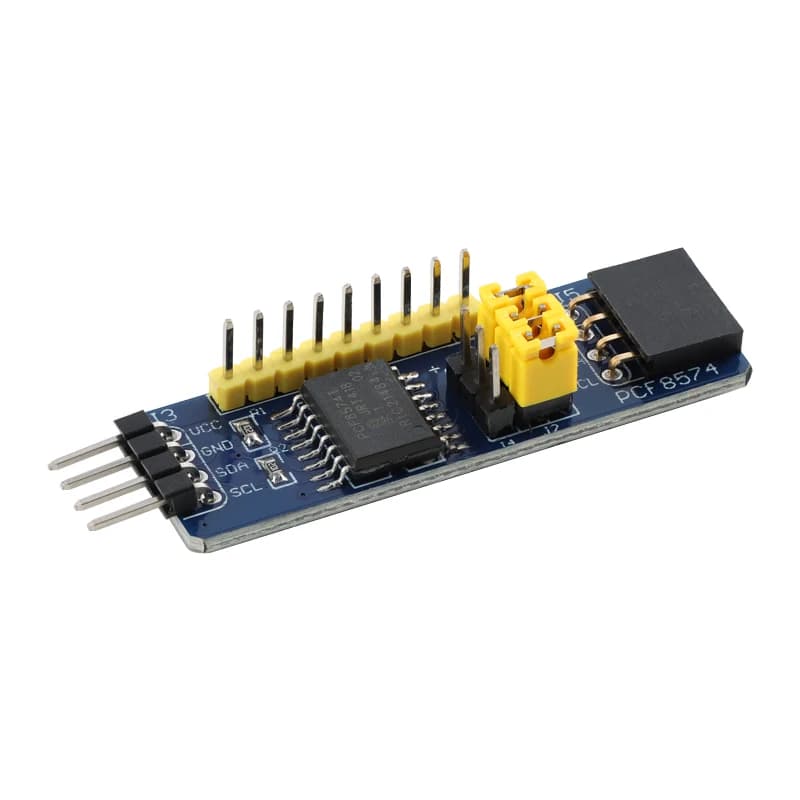 PCF8574T Interfaccia I2C Modulo di espansione I/O macchina a chip singolo Scheda blu Scheda di estensione PCB per progetti elettronici