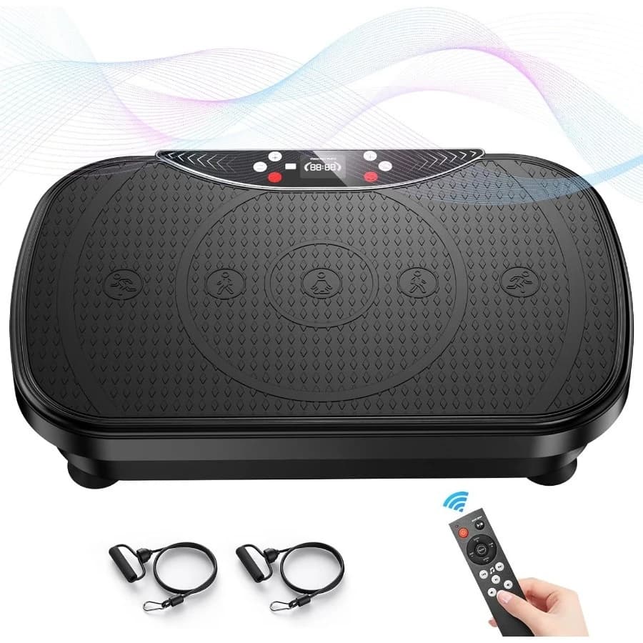 Vibration plate for exercise machine Vibration plate for lymphatic drainage Machine for exercises with vibrating plate for weight loss with Bluet
