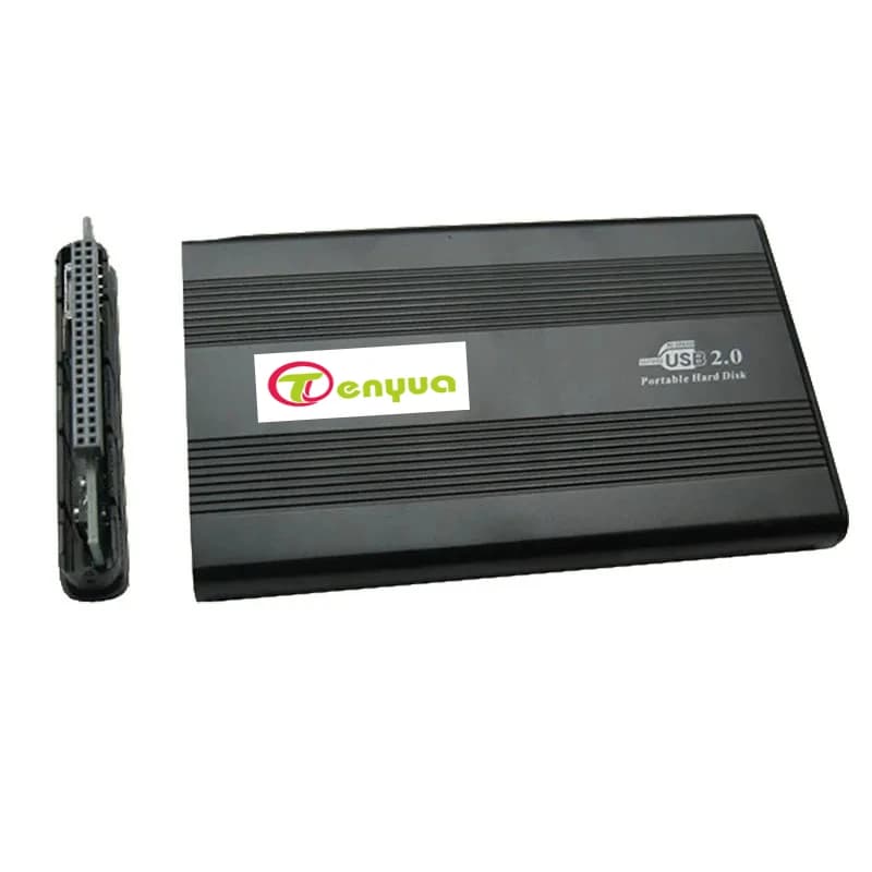 2025 USB2.0 Hard Drive Disk Enclosure HDD External Box Case Caddy 2.5" IDE HDD With LED Light For Desktop Computer PC