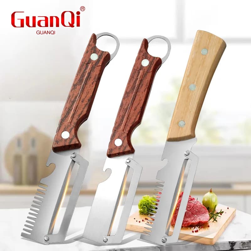 Paring Knife Planer Sugarcane For Household Fruits Vegetables Scraping Tools Stainless Steel Fruit Peeler Can Bottle Opener