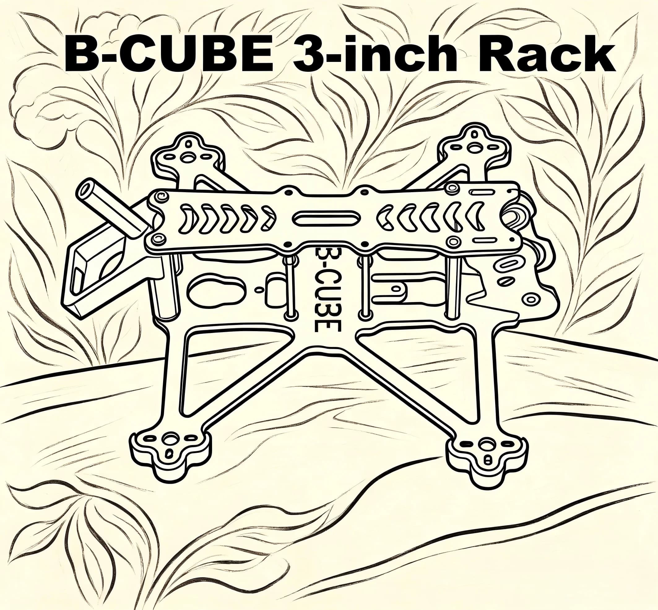 FPV B-CUBE 3inch DJI O4 FPV Drone Frame Kit Carbon Fiber Racing Quadcopter Freestyle INAV Beatflight F722 Flight Control
