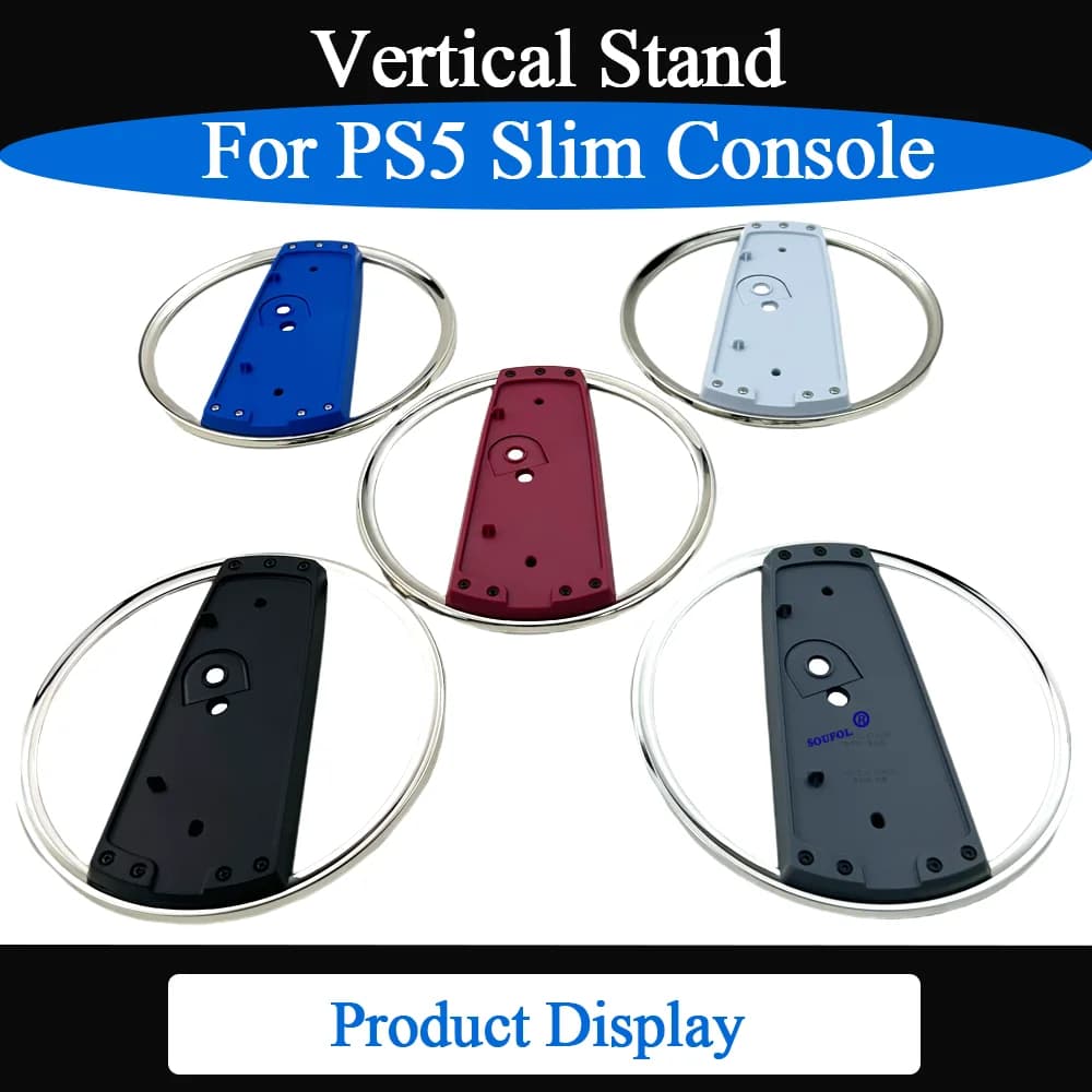 Nuovo supporto verticale in metallo antiscivolo con vite per console PS5 Slim, supporto verticale per accessori da gioco PS5 Slim
