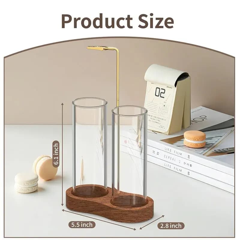 Anti-Ash Incense Holder For Sticks, 2 In 1 Design With Upside Down Function, Includes Ash Catcher& Storage Capacity Burner