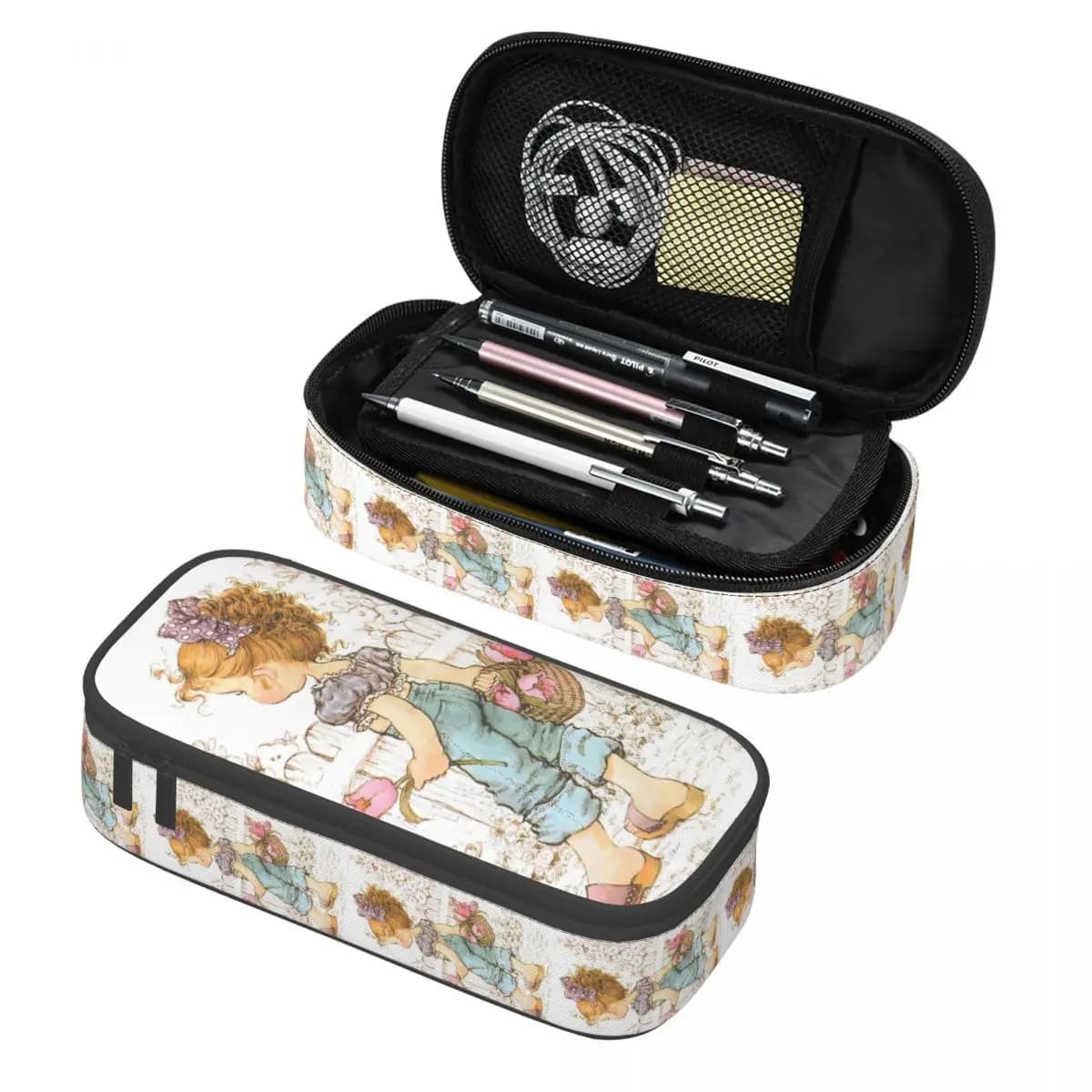 Astuccio personalizzato adorabile S-Sarahs K-Kays per ragazzo ragazza grande portaoggetti fiore ragazza penna borsa scatola accessori scolastici