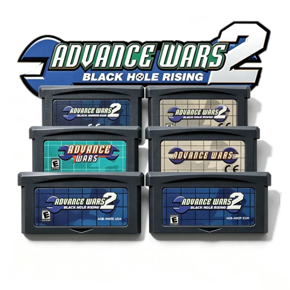 New AGB-USA/EUR 32 Bit Video Game Console Card GBA Game Cartridge Advance Wars Series Advance Wars 2 Black Hole Rising