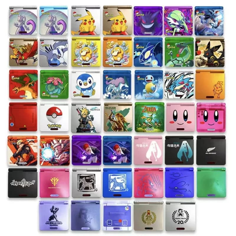 Nuovo Set di Imballaggio e Scocca GBA SP Edizione Limitata Gengar Compatibile con Schermo IPS Edizione Limitata Modello Fai-da-Te per Regali Personalizzati
