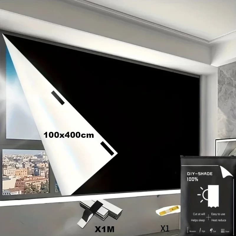 100% Blackout Window Dark Phone, Anti-Light Black Film, Anti-Light, Home, Glass Tint, Bedroom Portable Tent