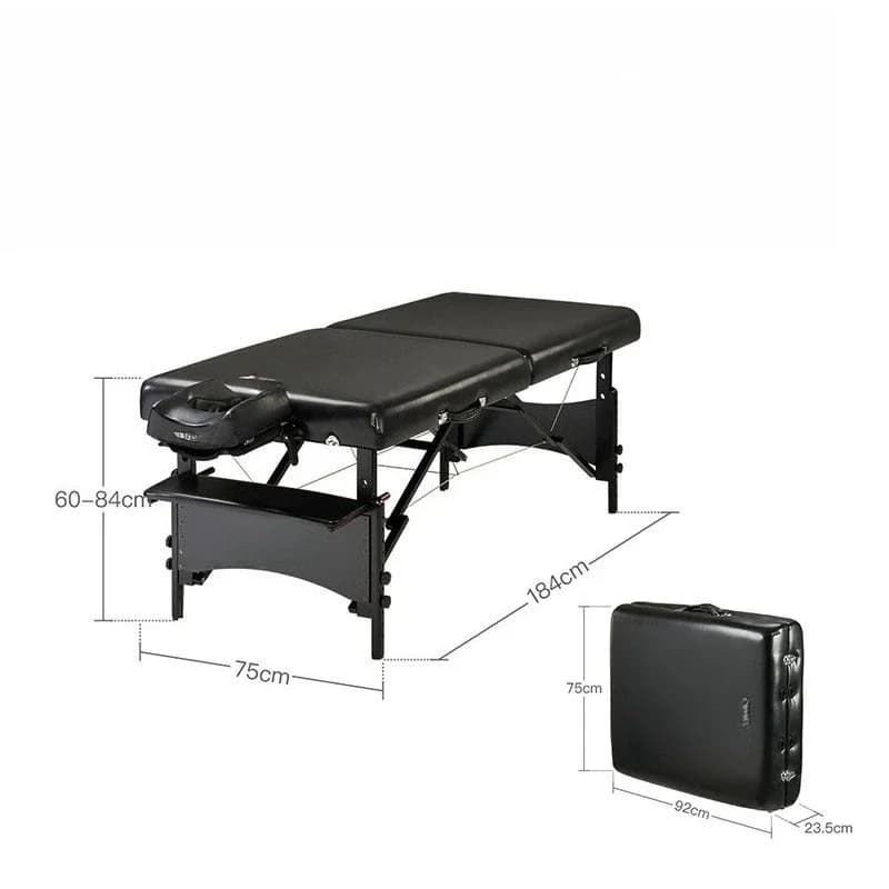 Lettino da massaggio elettrico riscaldato, pieghevole e portatile, con coperta elettrica integrata, lettino per trattamenti estetici
