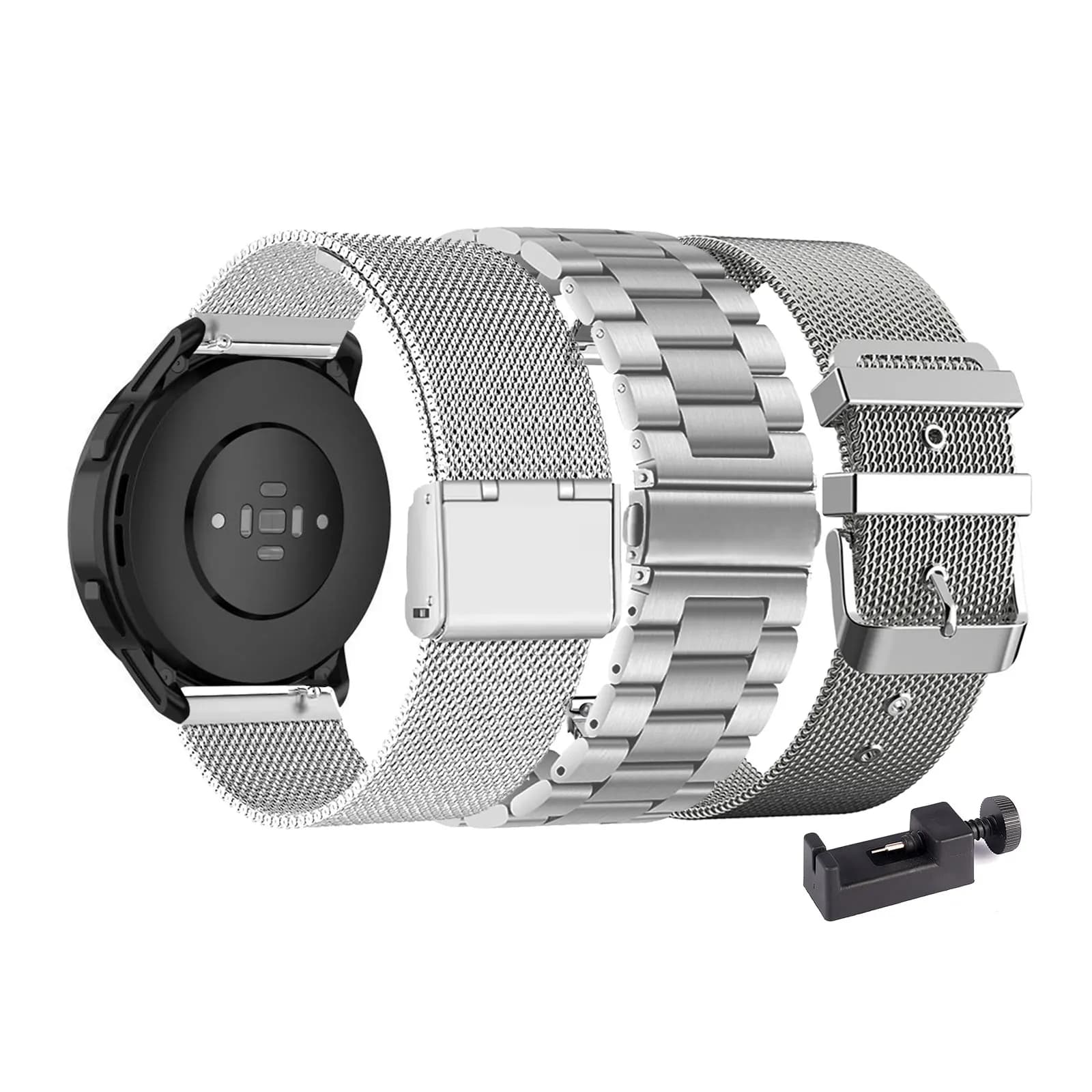 3pcs Metal Bands for Moto Watch 120 Strap for Men and Women