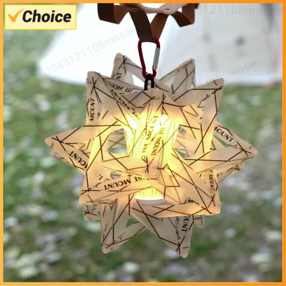 Outdoor Star Camping Light Shade Waterproof Camping Lamp Cover Wear- Decorative Lampshade for Outdoor Camping Tent