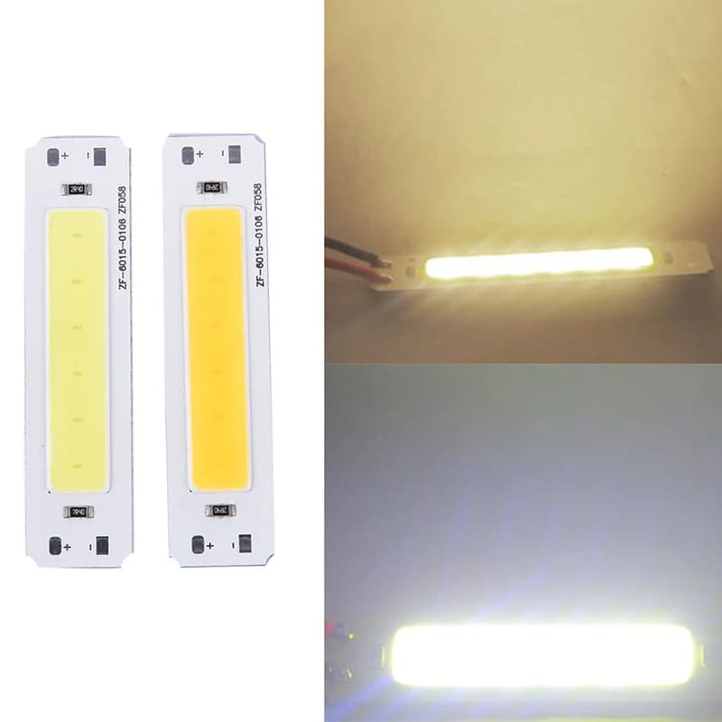 Sorgente luminosa con barra chip COB da 5 V Striscia da 2 W per lampada da tavolo USB fai-da-te