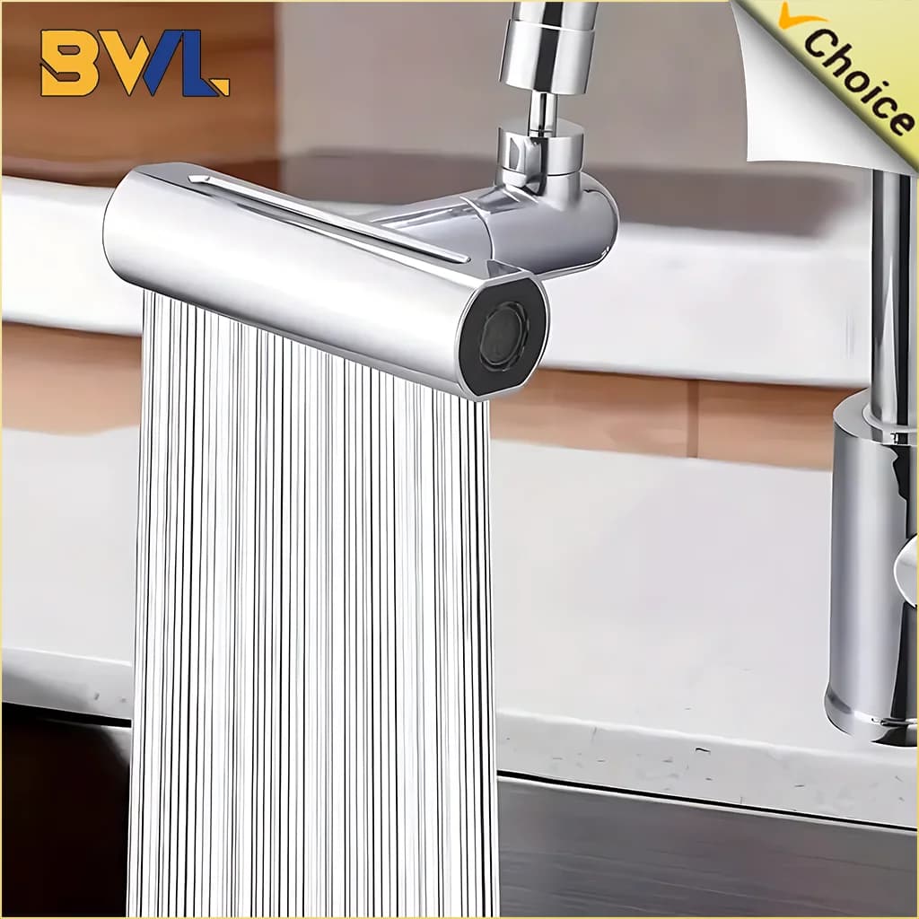 New 4 Mode Universal Waterfall Kitchen Faucet 720 ° Swivel Sprayer Bathroom Washer Water Faucet Extension Rain Washer