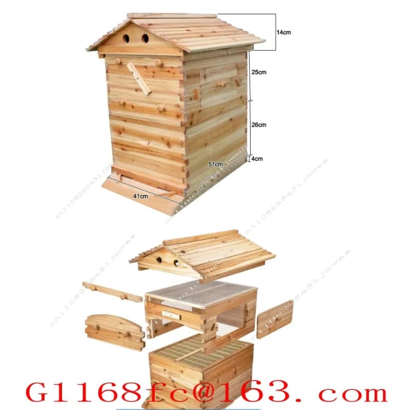Bee Equipment, Fully Boiled Wax, Self Flowing Bee Box, Independent Packaging, Nest Foundation Machinery and Tools