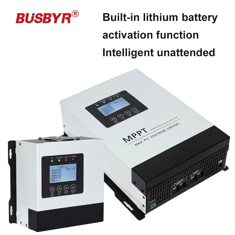 Regolatore di Carica Solare MPPT 150VDC 230VDC 30-120A Auto 12V/24V/36V/48/60/72/84/96V per Batterie al Piombo-Acido e al Litio con Display LCD