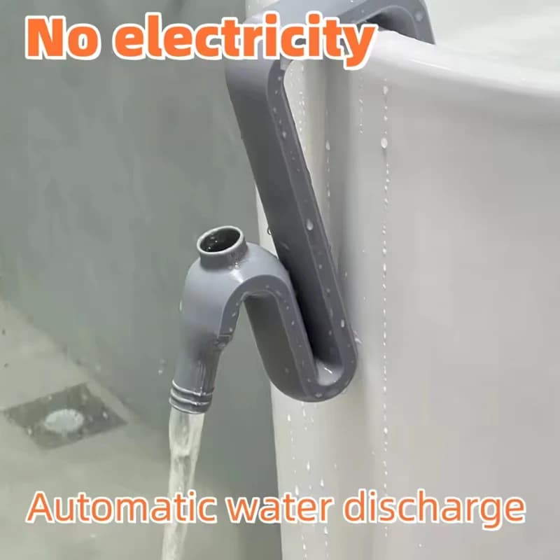 Water Transfer and Discharge Pipe Solutions - Auto-adhesive Siphon Tube Kit for Automatic Drainage and Facilitated Water Filling