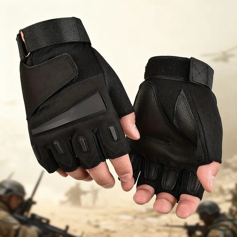 Tactical Gloves for Fitness Training for Men Exercise Gym Tactical Gloves Breathable Network Tactical Gloves for Outdoor Cycling Weight Lifting Training