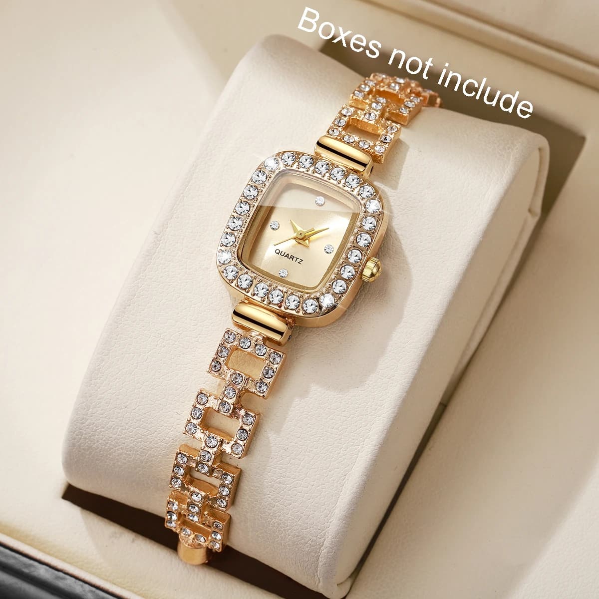 Orologi da donna con cinturino in strass di lusso Orologi da donna Elegante orologio da polso al quarzo quadrato Reloj Mujer Orologio da ragazza regalo (senza scatola)