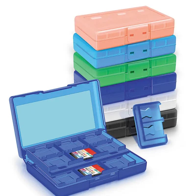 Scatola di immagazzinaggio per carte da gioco 24 in 1 per Nintendo Switch 2 Scheda di memoria SD Oled Custodia rigida Custodia protettiva Accessori