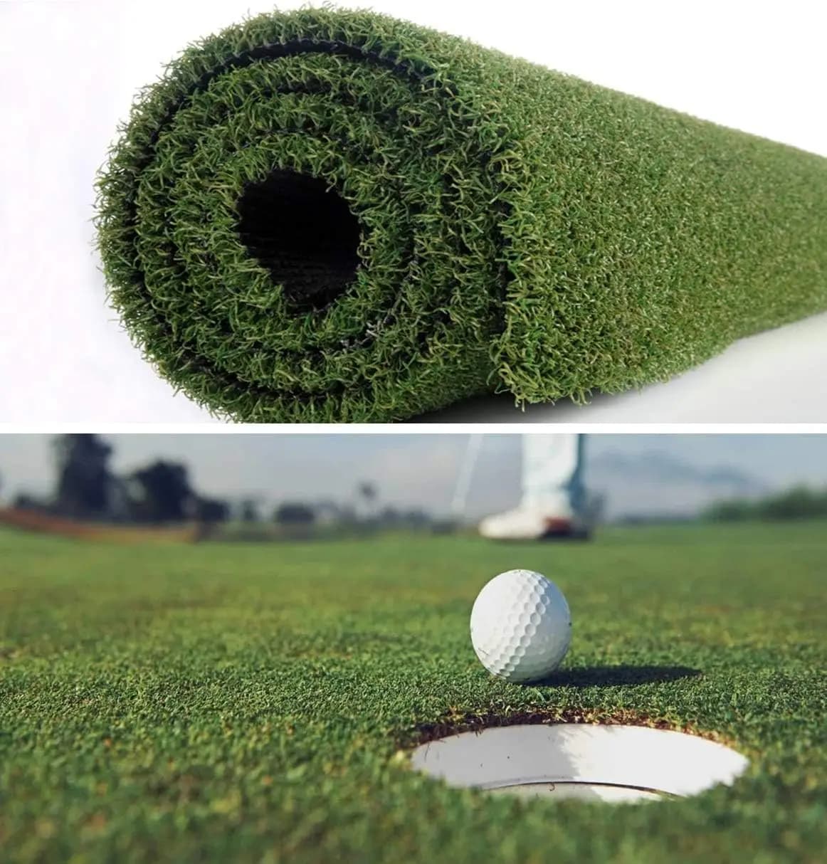 Tappetino da allenamento per golf 3FTX10FT per interni ed esterni, erba sintetica per baseball, calcio, palestra e sport