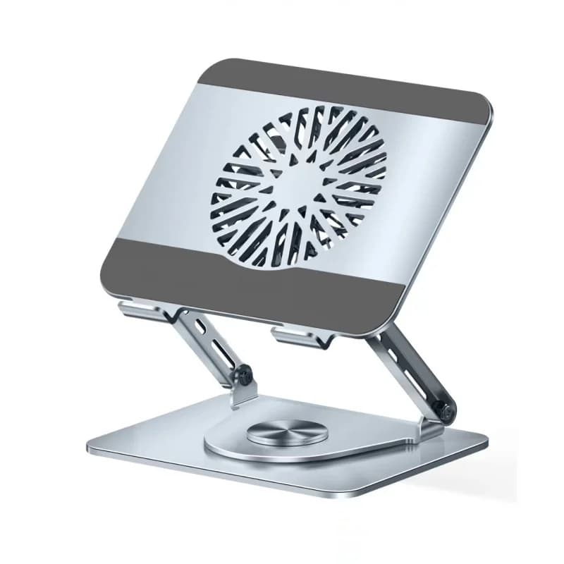 Carbon Steel 360 Rotating Laptop Stand Desktop Height Adjustable Computer Heightening Fan Cooling Bracket