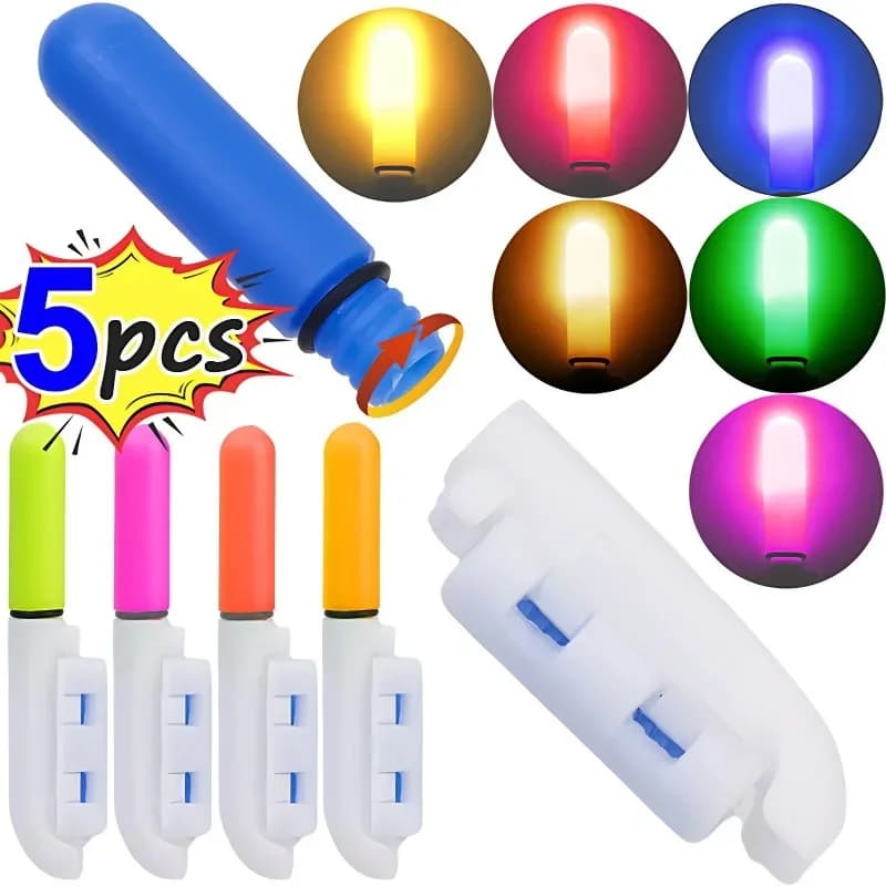Fishing Electronic Rod Luminous Float Stick Pole Light Lithium Battery LED Removable Waterproof Night Fishing Float Accessories