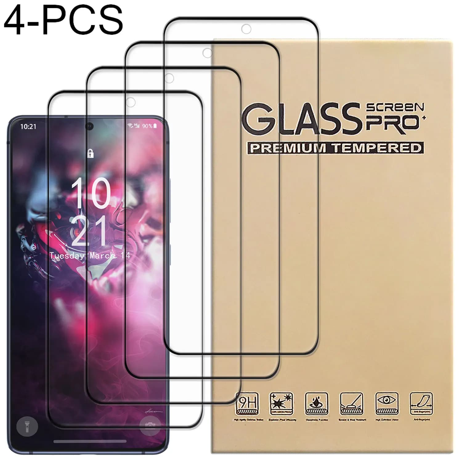 4 confezioni di pellicole protettive per schermo in vetro temperato trasparente lucido trasparente per Samsung per Galaxy S20/S20 Plus/S20+/S20 Ultra/S20 FE