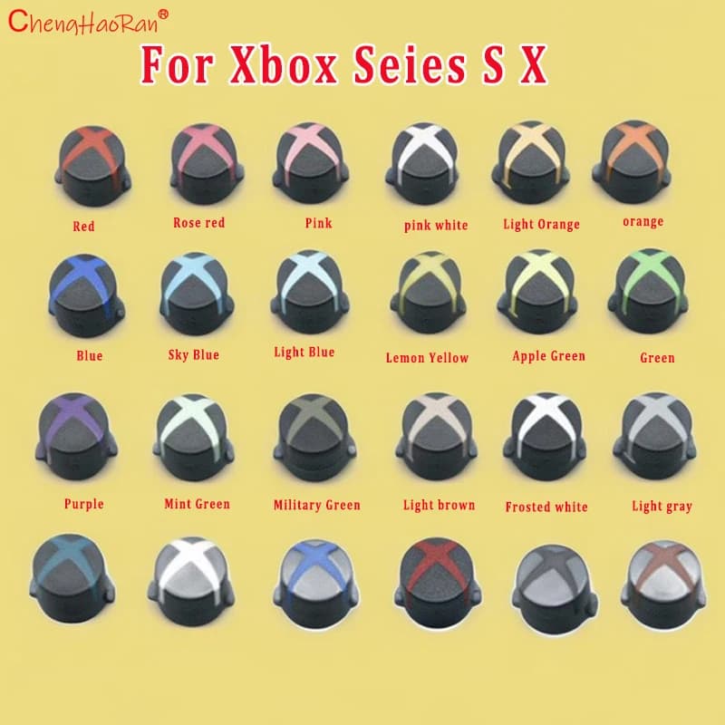 1PC Start Button For Xbox Seies S X Gamepad Buttons XSX Color Power Light Button Watermelon Button LOGO