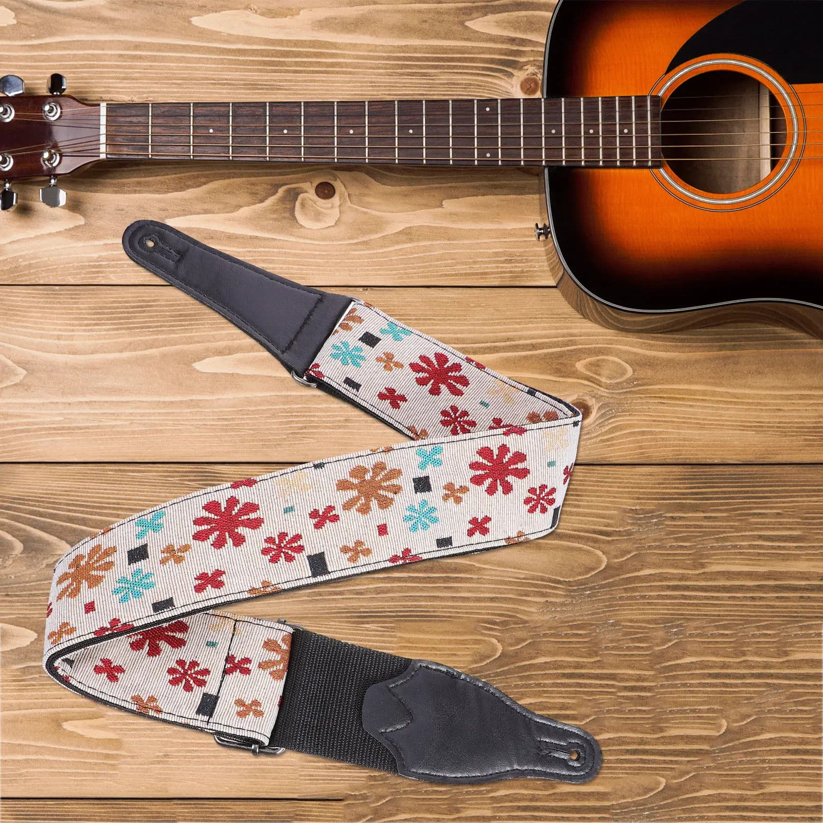 Tracolla in PU per Chitarra Elettrica, Acustica, Basso, Ukulele e Banjo - Accessorio Essenziale
