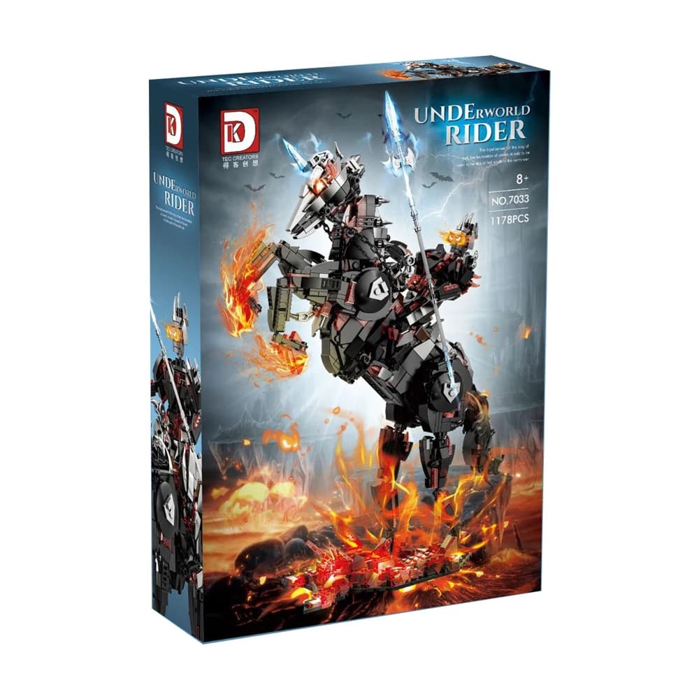 IN STOCK 7033 MOC Idea War Horse Building Blocks Model Knight Bricks Assembling Toys for Children Christmas Gift Set
