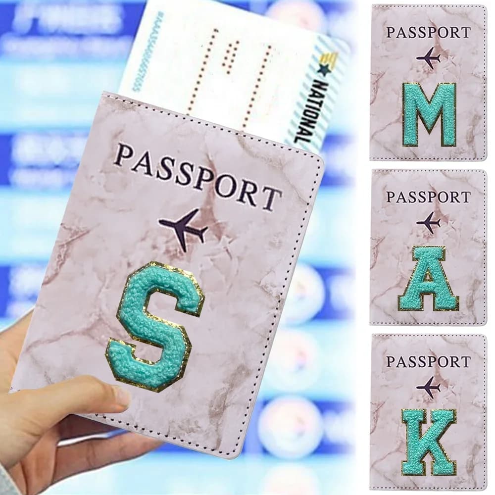 Porta passaporto Custodia per passaporto Custodia protettiva per passaporto impermeabile da viaggio Porta motivo ricamato Accessori da viaggio per piano aereo