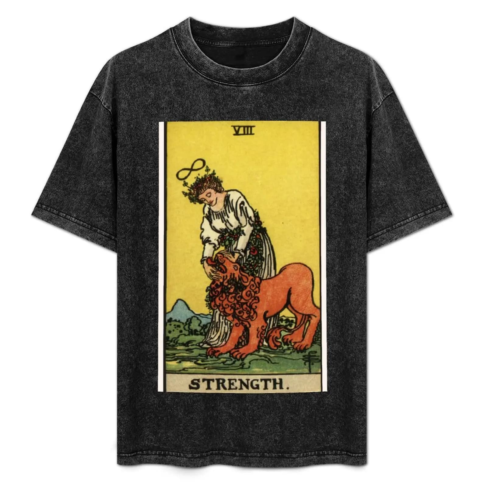 VIII. T-shirt con stampa delle carte dei Tarocchi, t-shirt casual a maniche corte per tutti i giorni