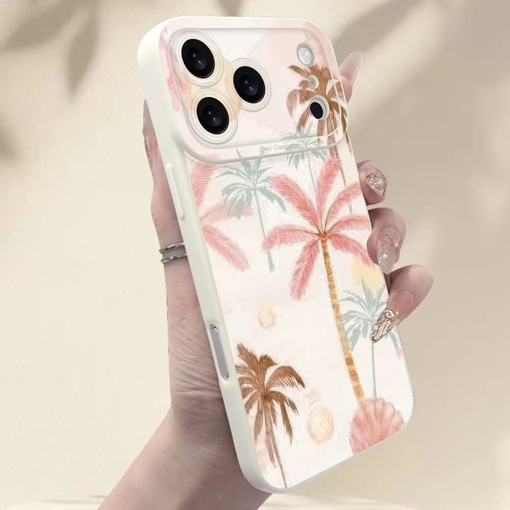 Cover per Telefono con Motivo di Palme Colorate da Spiaggia Tropicale per Xiaomi 15T Pro 11 Lite 5G 14 14T 13T 12T Poco X7 X6 X5 F5 F6 F7