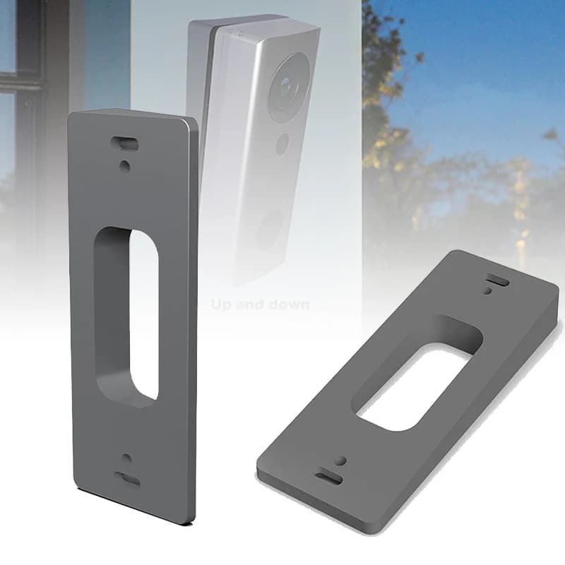 Staffa per piastra di montaggio adattatore di regolazione dell'angolo del campanello video wireless da 1 pz