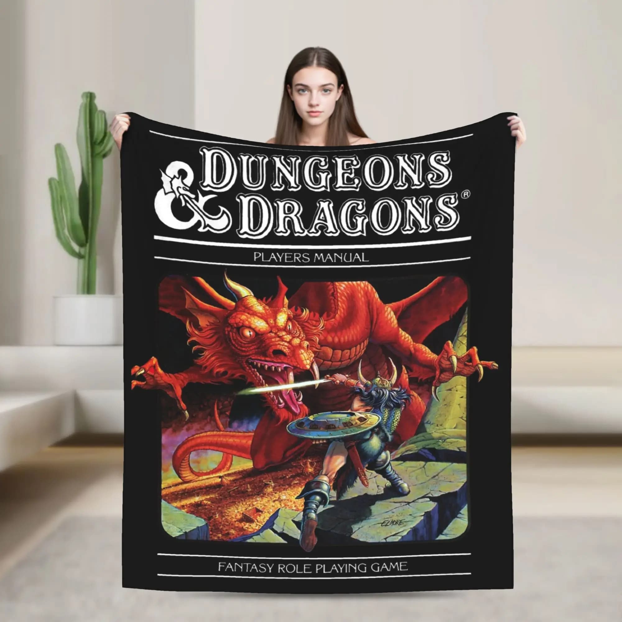 Dungeons Dragons DnD Coperte in pile invernale traspirante e calda coperta per tappeto da ufficio domestico