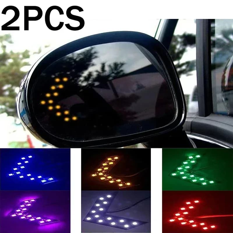 2 pz automobile LED freccia pannello auto moto specchietto retrovisore indicatore indicatore di direzione auto LED specchietto retrovisore luce