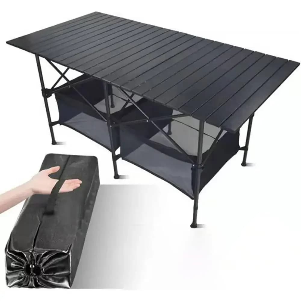 Aluminum Outdoor Picnic Table with Chairs, Waterproof and Durable for Camping and Afternoon Tea