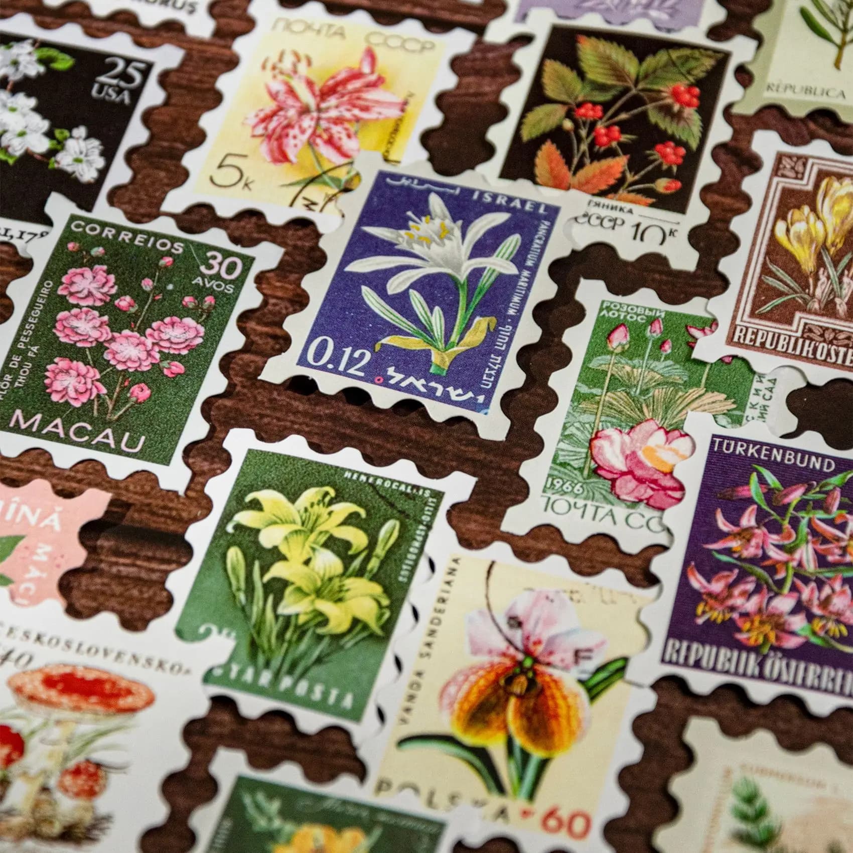 50 sheets Series of Philatenic Museums Post Stamp Theme Stickers Material for scrapbooking Handmade diary Albums Supplies for garbage diary