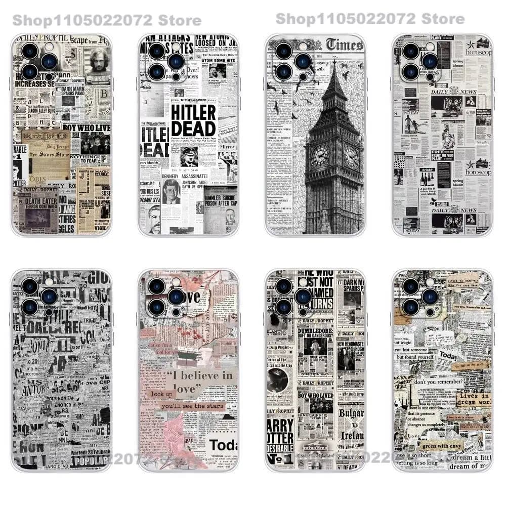 The Daily Prophet Phone Case for iPhone 17,16,15,14,13,12,11 X,Plus,Pro,Max,XR,Plus,E,Mini Cover Soft Transparent
