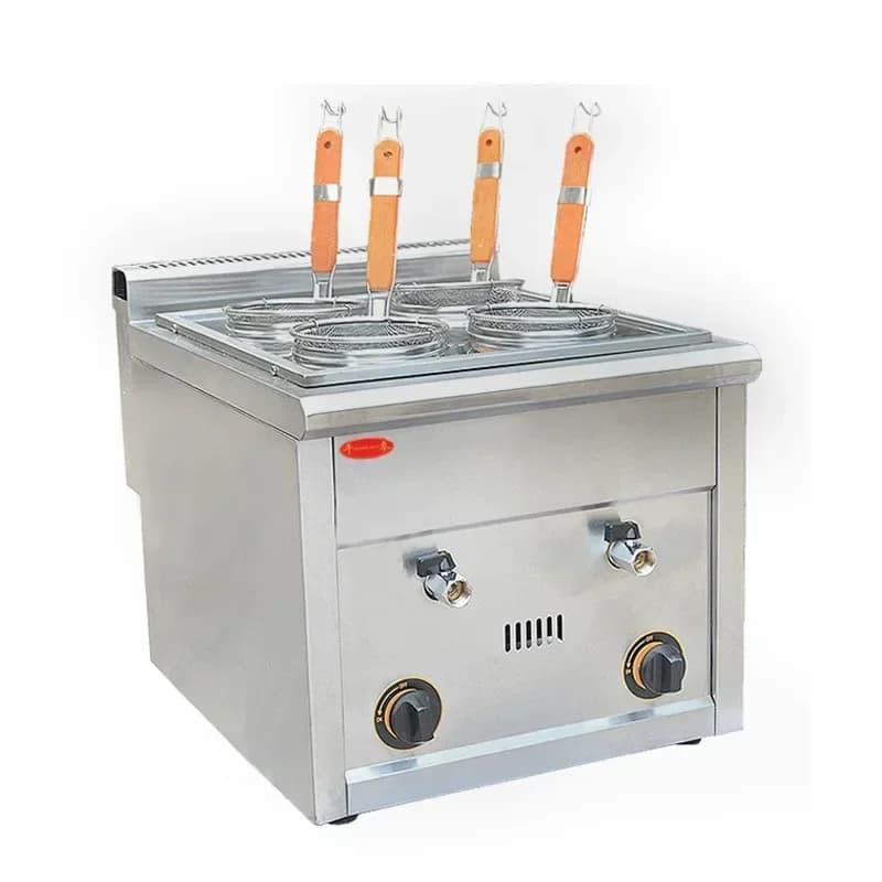Cuocipasta a Gas Commerciale FY-4M.R con Quattro o Sei Griglie, Macchina Elettrica per Noodles Bolliti a Risparmio Energetico