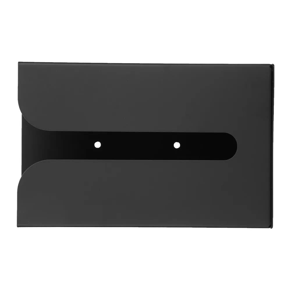 Porta Fazzoletti in Alluminio Resistente, Organizzatore per Tovaglioli da Parete Nero, Porta Carta Igienica Robusto Antiruggine per Uso Domestico