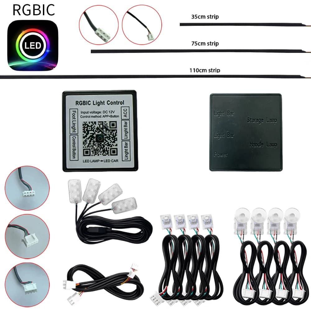 Color Streamer Symphony RGBIC Ambient Light Accessories 3 Strand LED Strip (RGB port/archive/footlight) LED Lamp "App