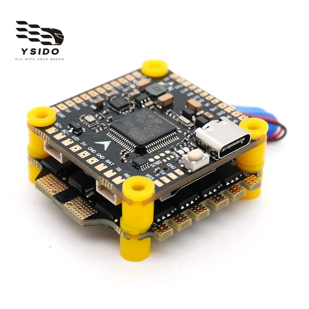 YSIDO F405 V3 Flight Controller BLS 4-in-1 60A ESC 2-6S Lipo 30.5x30.5mm Stack/Flytower for RC FPV Racing Drone Quadcopter DIY