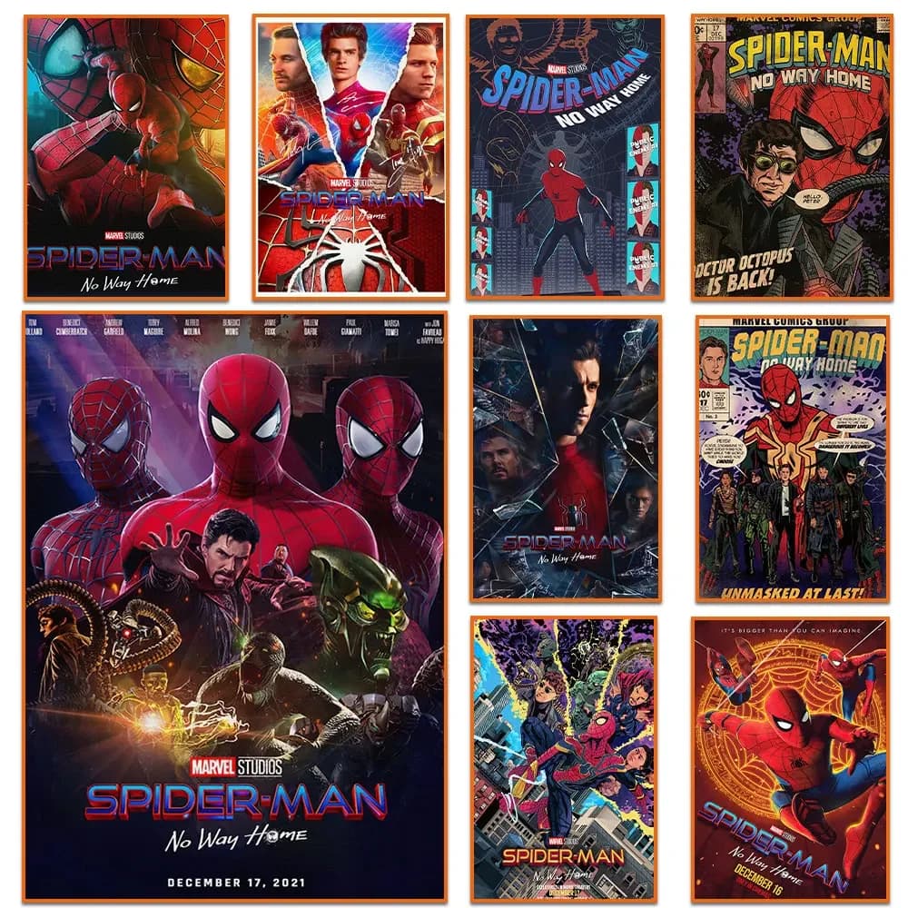 Spiderman No Way Home Movie Poster And Print Superhero Diamond Painting Wall Art Living Room Home Decoration Gift